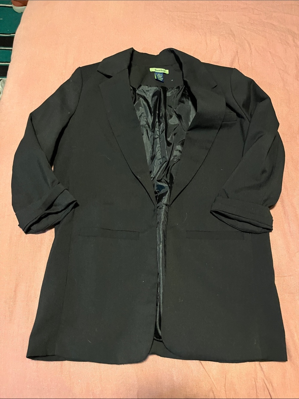 Black Women's Oversized Blazer Jacket